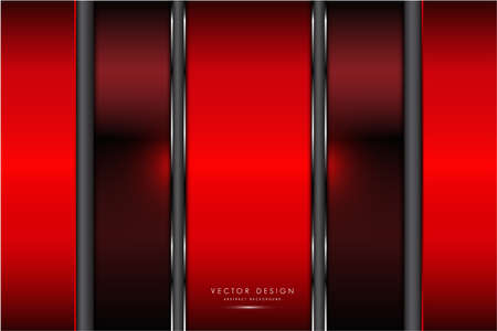 Metallic background.Red and silver with glow light.Metal technology concept.のイラスト素材