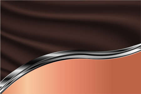 Metallic background.Luxury of pink and silver.Silk texture elegant metal modern design.のイラスト素材