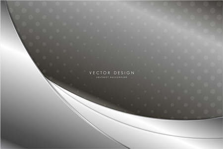 Metallic background.Elegant of gray with dotted minimal template modern design.のイラスト素材