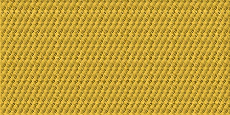 Luxury golden background design modern with wave lines.Elegant of gold circle overlapping for carpet, wallpaper, clothing, wrapping, batik, fabric. Vector illustration.のイラスト素材