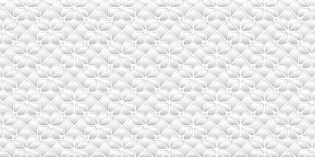 Abstract geometric seamless pattern design modern. Luxury of floral white and gray elegant background for upholstery, carpet,wallpaper,clothing,wrapping,batik,fabric. Vector illustration.Eps10のイラスト素材