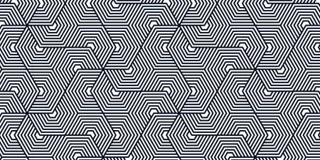 Abstract geometric background seamless pattern with polygonal overlapping modern stlylishのイラスト素材