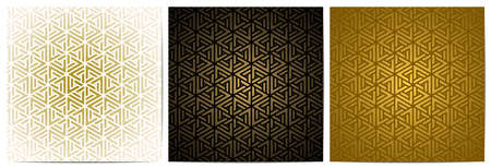 Geometric pattern golden background luxury with polygonal shape and triangle gold lines  
のイラスト素材