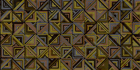 Geometric pattern with square shape dark background retro style
