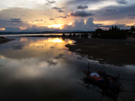 sunset in thailand 2の写真素材