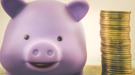 saving moneyの写真素材