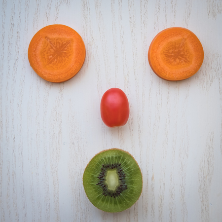 a selection of fresh vegetables for a heart healthy diet as recommended by doctors and medical professionalsの写真素材