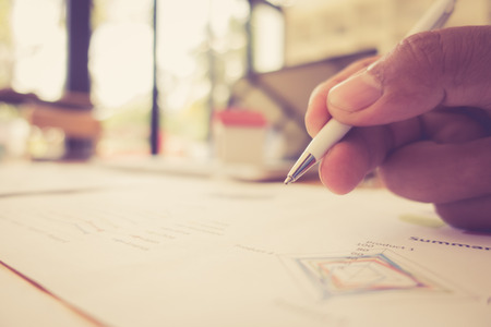Looking for direction and inspiration, Business working at an office, Office desk table with...