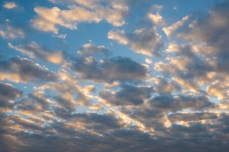 lovely day have a blue sky and beautiful Cloud, cloud background concept