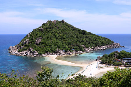 Nangyuan Island and blue sky in sunny day