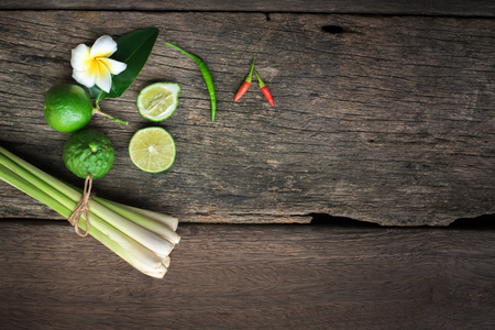 Lemon paste on old wooden floor.の写真素材