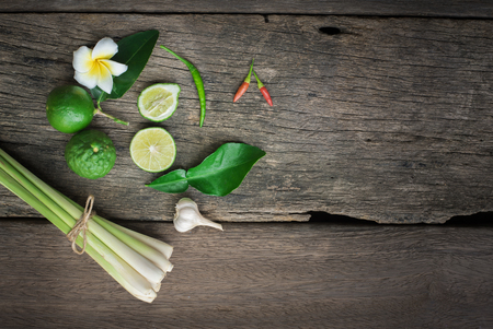 Lemon paste on old wooden floor.の写真素材