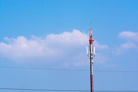 telecommunications towerの写真素材