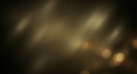 A sophisticated and dramatic background, combining deep gold and black tones with blurred light streaks and soft bokeh, creating a sense of luxury and mystery.の素材