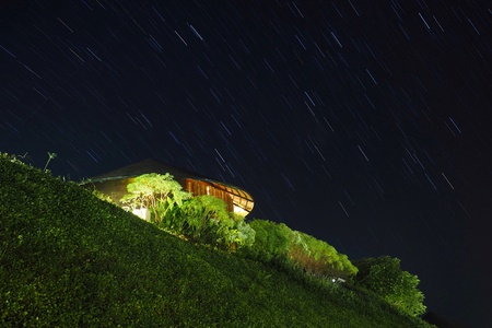 night view at the skyの素材