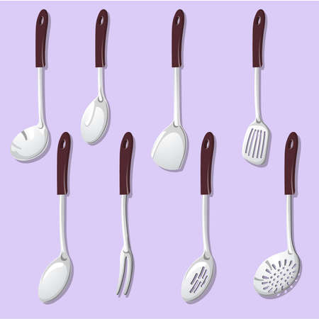 Collection set of kitchen utensilsのイラスト素材