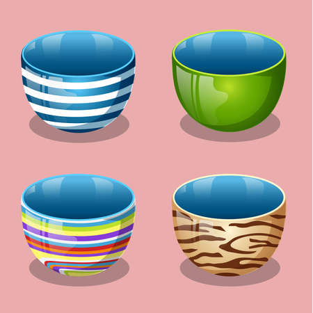 Four cups equipment vectorのイラスト素材