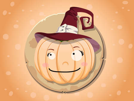 Witch pumpkin iconのイラスト素材