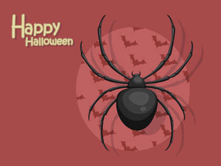 Spider cartoon vectorのイラスト素材