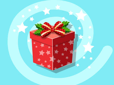 Gift icon vector for christmas, illustration and background.のイラスト素材