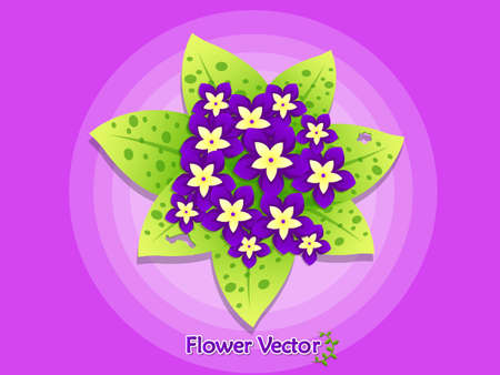 Spring Beautiful Flowers On Color Background.のイラスト素材