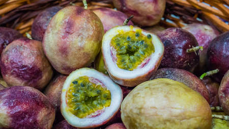 Passion fruitの写真素材