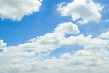 blue sky with cloud backgroundの写真素材