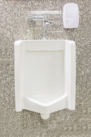Urinals in bathroomの写真素材