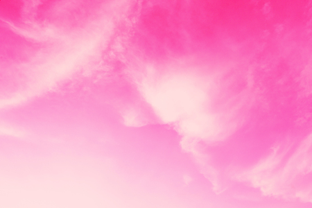 pink clouds Spread thin on skyの写真素材