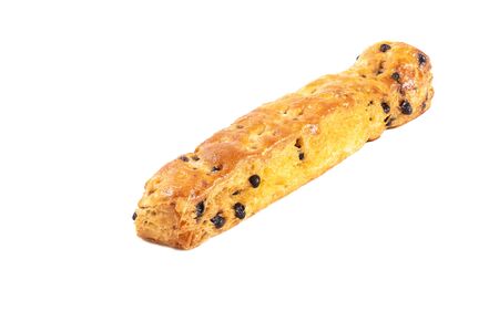 Stick chocolate chip pie isolated on the white background,の写真素材