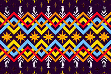 Abstract ethnic geometric pattern,print,border,tradition,ethnic oriental floral seamless pattern,illustration,Gemetric ethnic oriental ikat pattern traditionalのイラスト素材