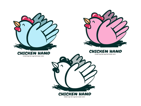 chicken hand nature healthのイラスト素材
