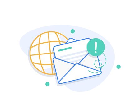 Email and messaging, Email marketing campaignのイラスト素材