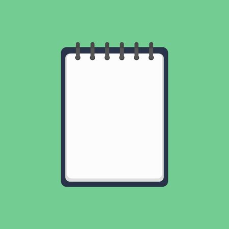 Realistic spiral notebook. Blank notepadのイラスト素材