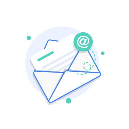 Email and messaging,Email marketing campaignのイラスト素材