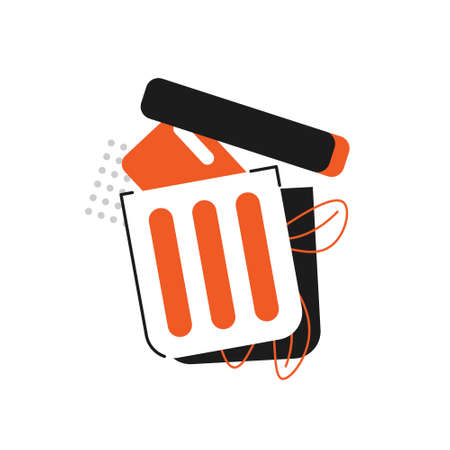 Email spamming attack. Email fraud alert concept,Junk Mail,flat design icon vector illustrationのイラスト素材