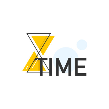Clock logotype,Time management,flat design icon vector illustrationのイラスト素材