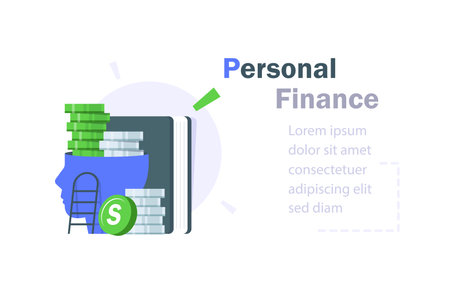 personal finances,Investing Plans set concept,Save Investment. Strategy and return on investmentのイラスト素材