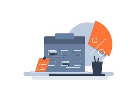 personal finances,Investing Plans set concept,Save Investment. Strategy and return on investmentのイラスト素材