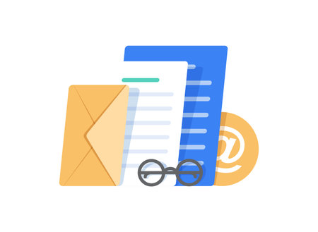 Email and messaging,Email marketing campaign,flat design icon vector illustrationのイラスト素材