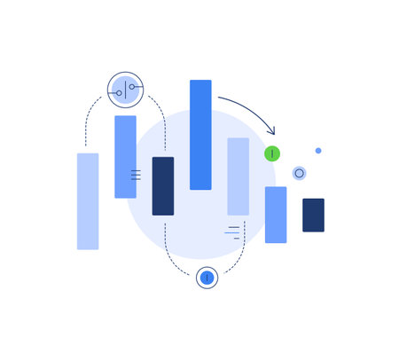 Data science and big data, Analysis,Infographic element,Digital data processingのイラスト素材