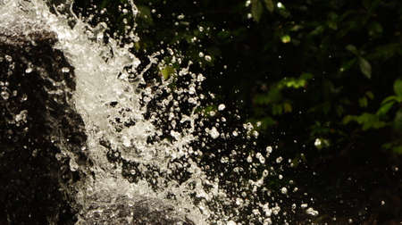 Waterfall splashの写真素材