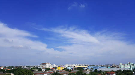 House and skyの写真素材