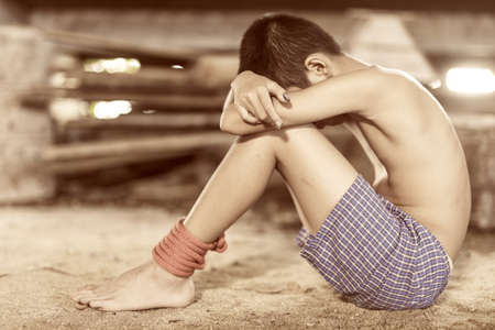 Stop abusing boy violence , Human Rights Day concept.の写真素材