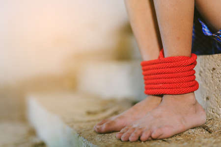 Stop abusing boy violence , Human Rights Day concept.の写真素材