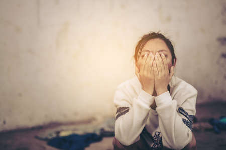 Sexual harassment , stop violence against Women, international women's day,bondage ,Violenceの写真素材