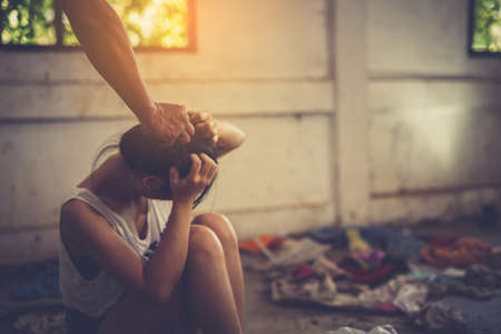 Sexual harassment , stop violence against Women, international women's day,bondage ,Violenceの写真素材