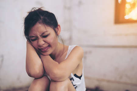 Sexual harassment , stop violence against Women, international women's day,bondage ,Violenceの写真素材