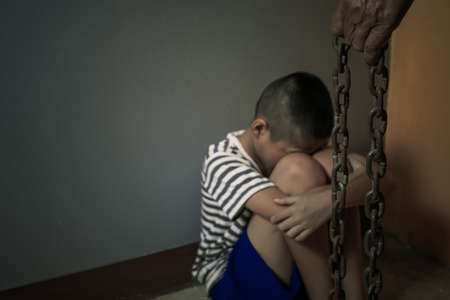 child abuse or punishmentの写真素材