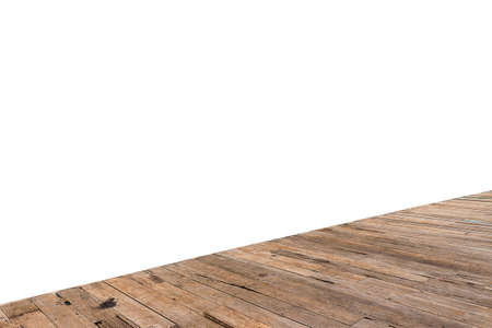Wooden pier isolate don white background